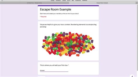 Google Forms Escape Room Template