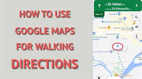 Google Maps walking mode