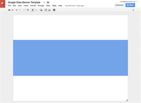Google Sites Header Template