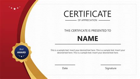 Google Slides Award Template