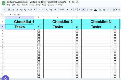 Google Task List Template