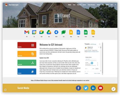 Google Website Template