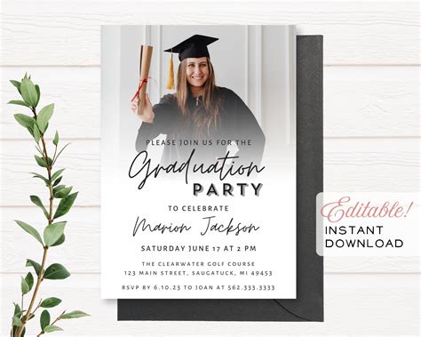 Grad Party Invites Templates