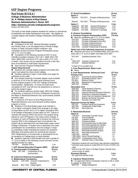 Graduate Catalog Ucf