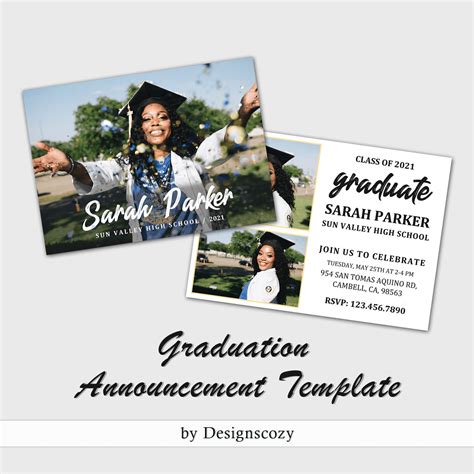 Graduation Announcements Templates Free Download