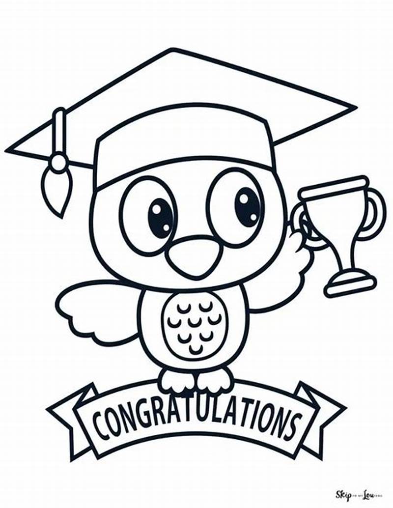 Graduation Coloring Pages