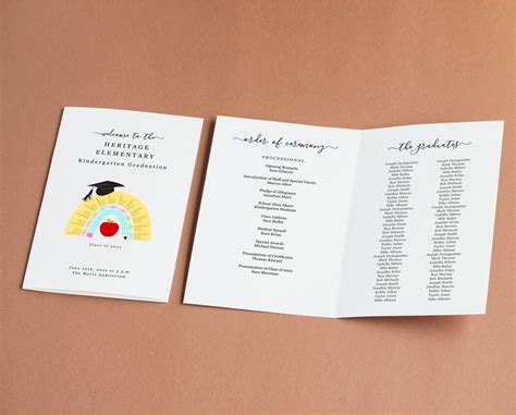Graduation Pamphlet Template