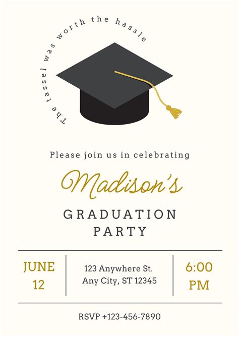 Graduation Party Invites Templates