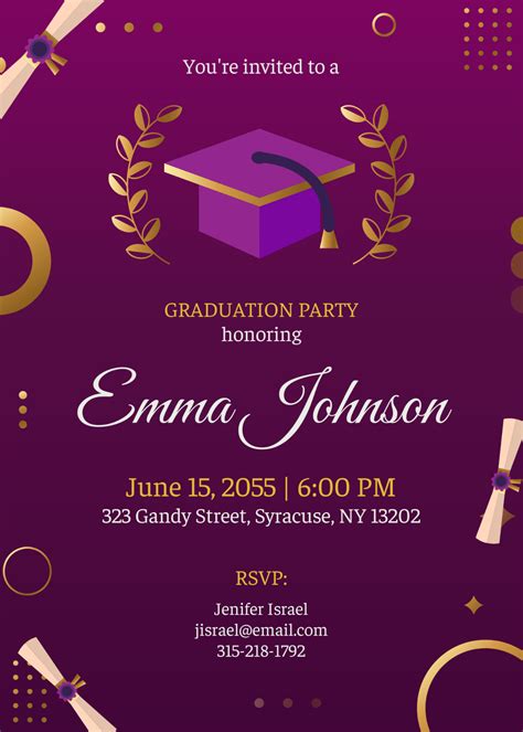 Graduation Party Template Free