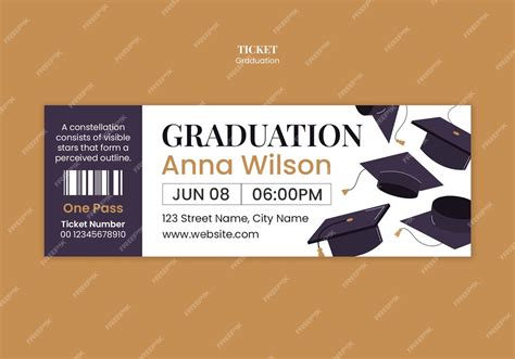 Graduation Ticket Template Free