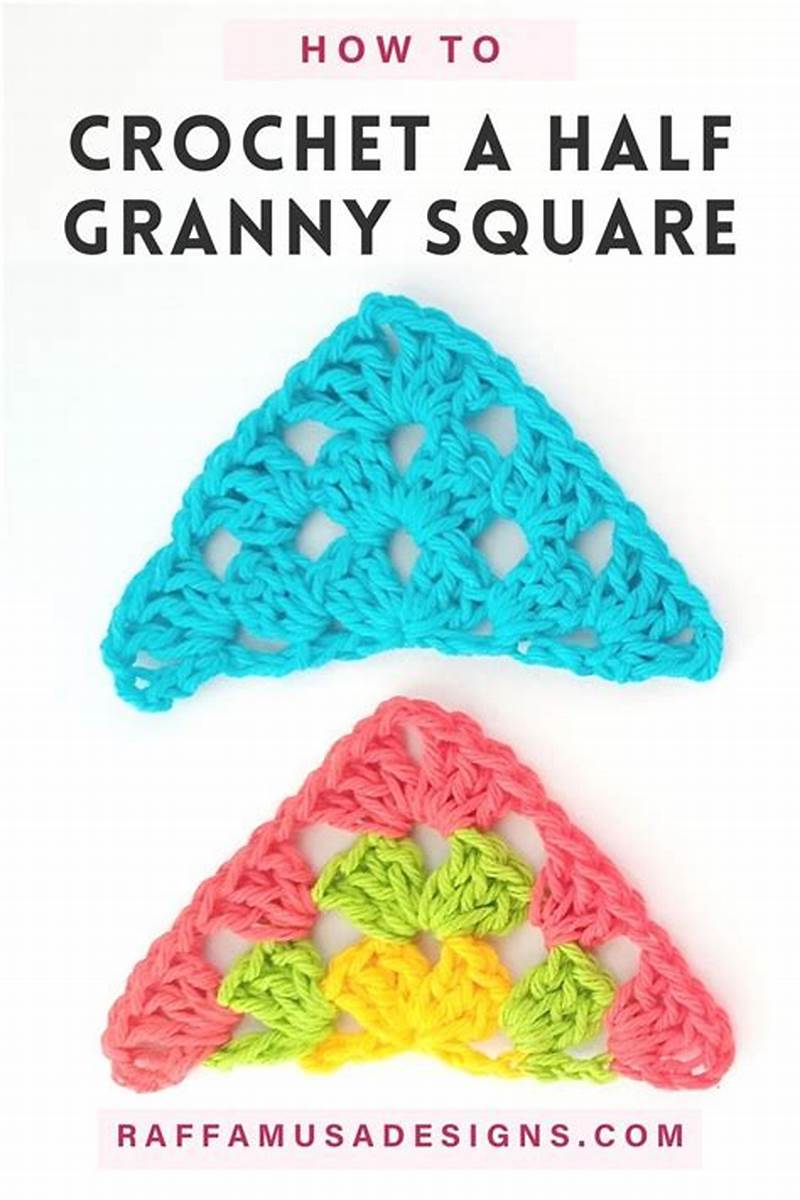 Granny Square Triangle Pattern