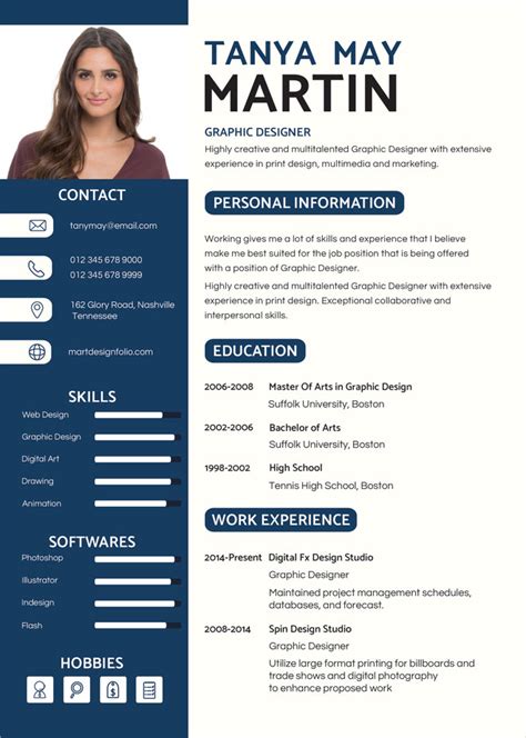 Graphic Design Resume Template Word
