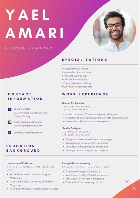 Graphic Designer Resume Template