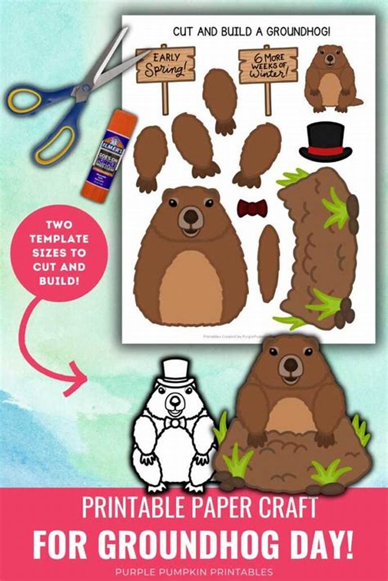 Groundhog Pattern Printable