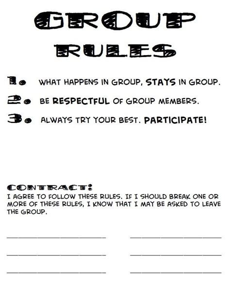 Group Agreement Template