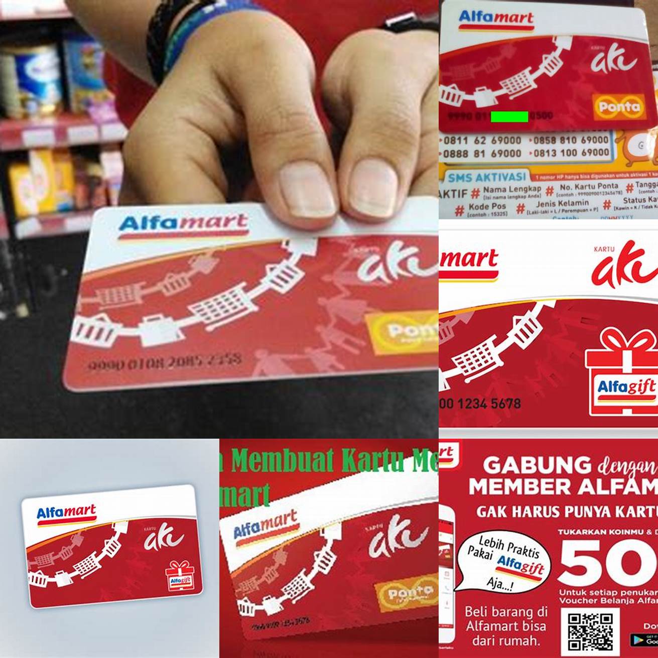 Gunakan kartu member saat berbelanja di Alfamart