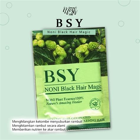 Gunakan shampo BSY Noni Black Hair Magic secara rutin