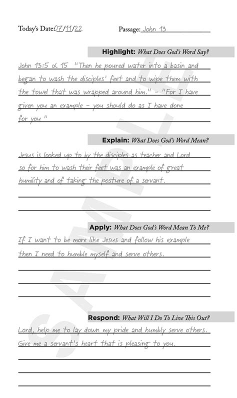 H.e.a.r. Journal Template