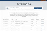 Hahn Air Check In