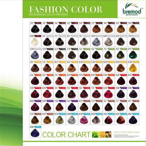 Hair Color Chart Bremod