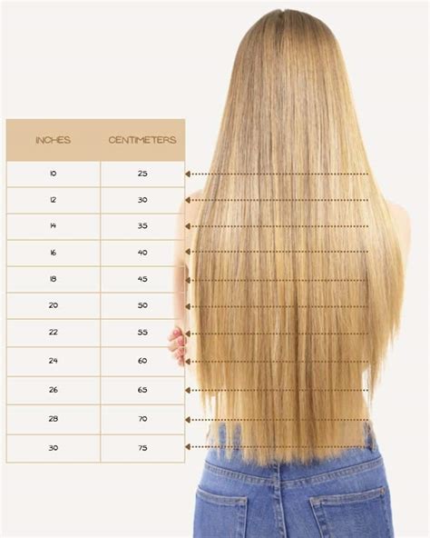 Hair Extension Length Chart