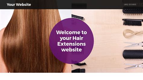 Hair Extension Website Templates