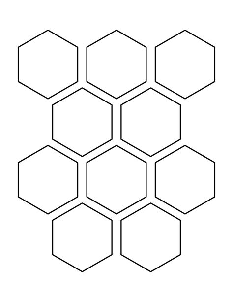 Half Hexagon Template