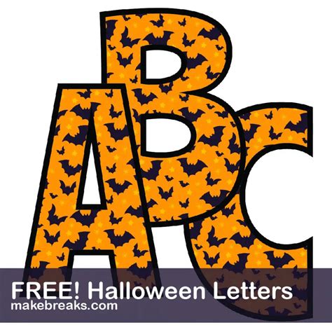 Halloween Lettering Printable
