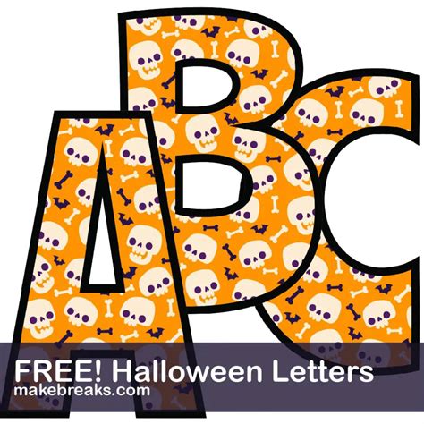 Halloween Printable Letters