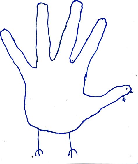 Hand Turkey Template