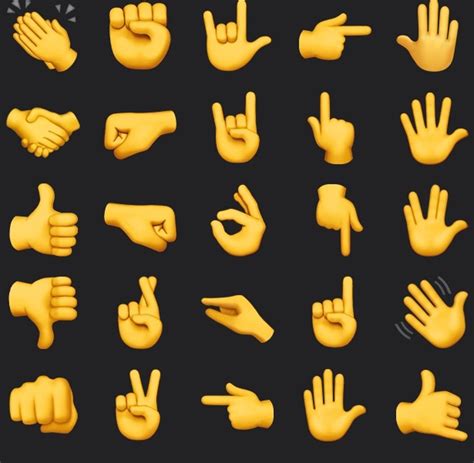Hand emoji