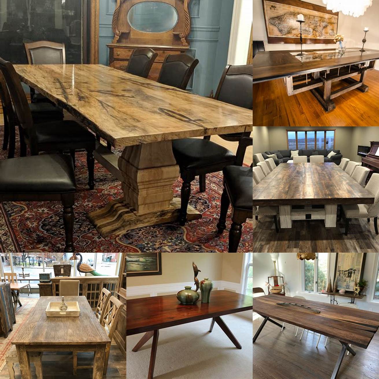 Handcrafted dining table