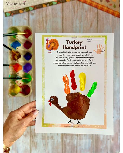 Handprint Turkey Craft Template