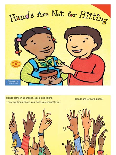 Hands Are Not For Hitting Printables
