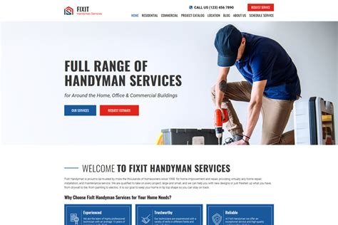 Handyman Website Templates