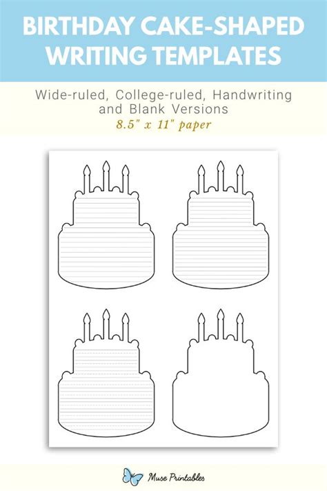 Happy Birthday Cake Writing Template