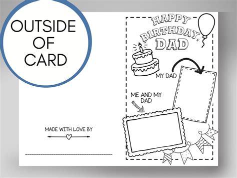 Happy Birthday Card For Dad Printable