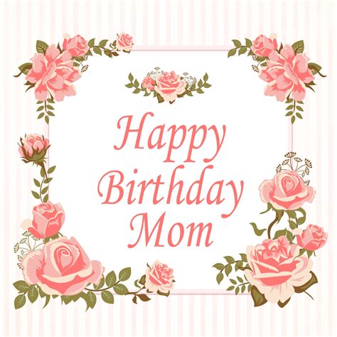 Happy Birthday Mom Printable Card