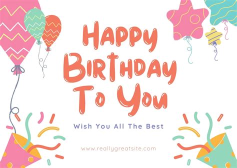 Happy Birthday Printables