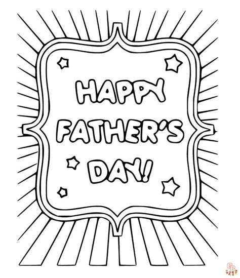 Happy Fathers Day Coloring Pages Printable Free