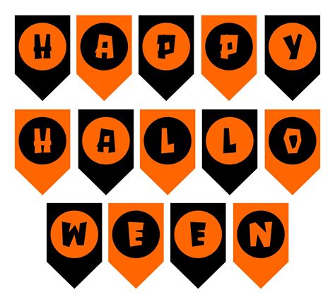 Happy Halloween Banner Printable