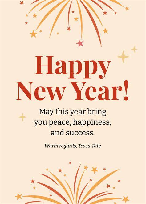 Happy New Year Card Template
