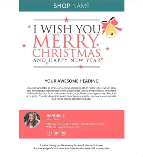 Happy New Year Email Template