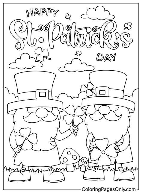 Happy St Patricks Day Free Printable Coloring Pages