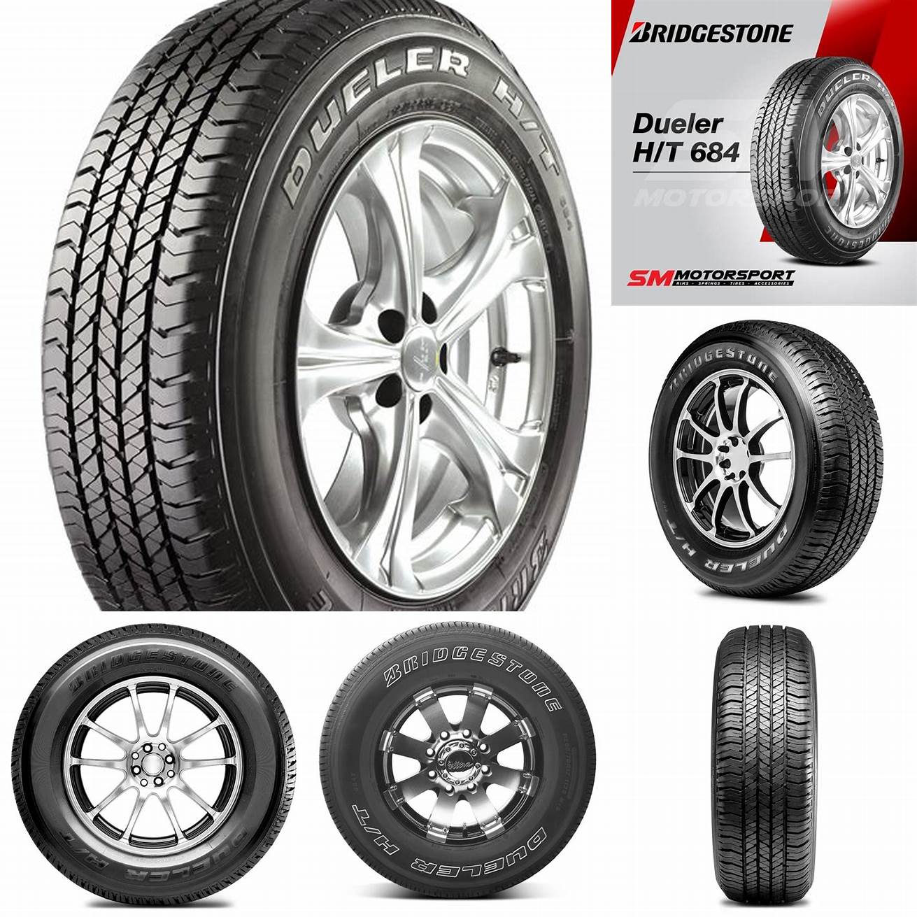 Harga ban mobil Bridgestone Dueler HT 684 II ring 14 Rp 1200000 - Rp 1500000