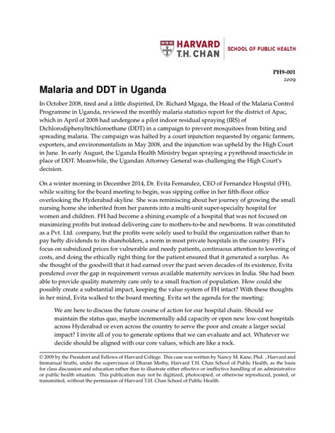 Harvard Business Review Case Study Template