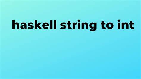 Haskell Converting Int to String