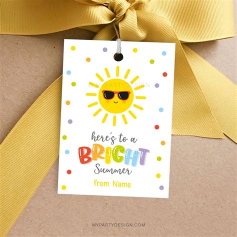 Have A Bright Summer Gift Tag Free Printable