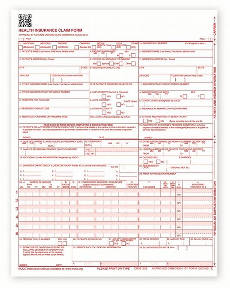 Hcfa Claim Form Example