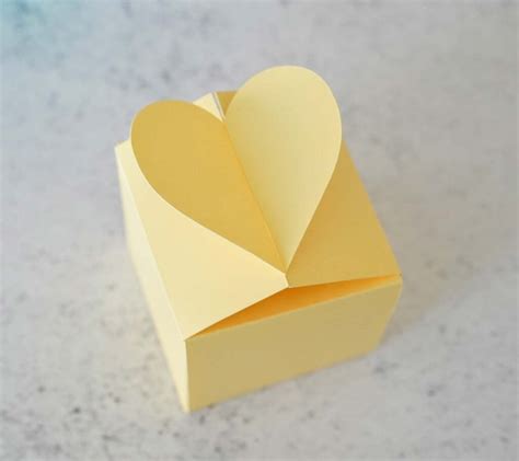 Heart Paper Box Template